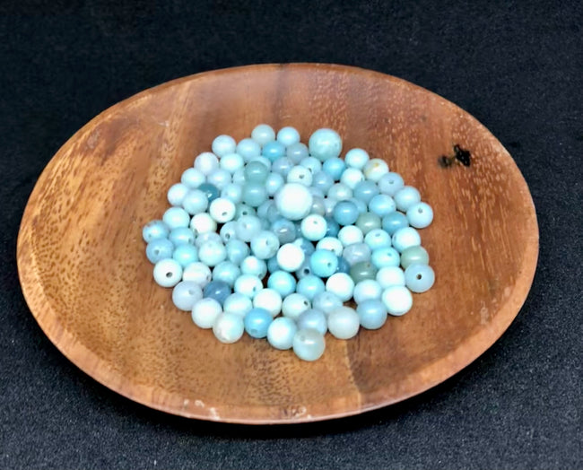 Amazonit Halbedelstein Perlen, DIY Mala-Kette