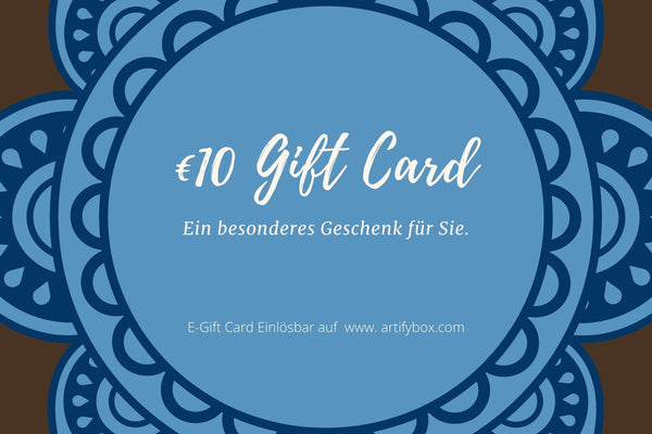 € 10 - € 100 Geschenkgutscheine - Artifybox